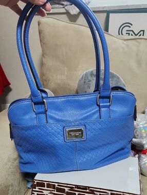 Tignanello Hydrangea Woven Leather RFID Dome Satchel